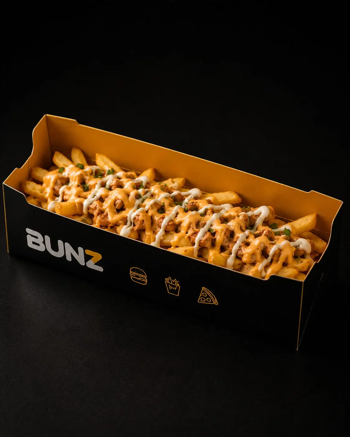 Loaded Fries with cheese and toppings - BUNZ.pk Pakistan