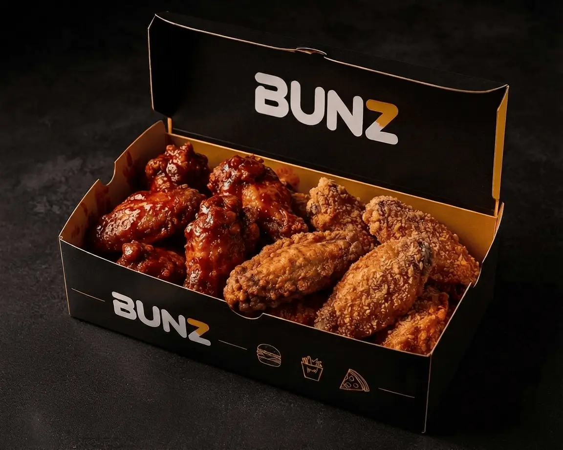 Crispy Hot Wings 10 pieces - BUNZ.pk Pakistan